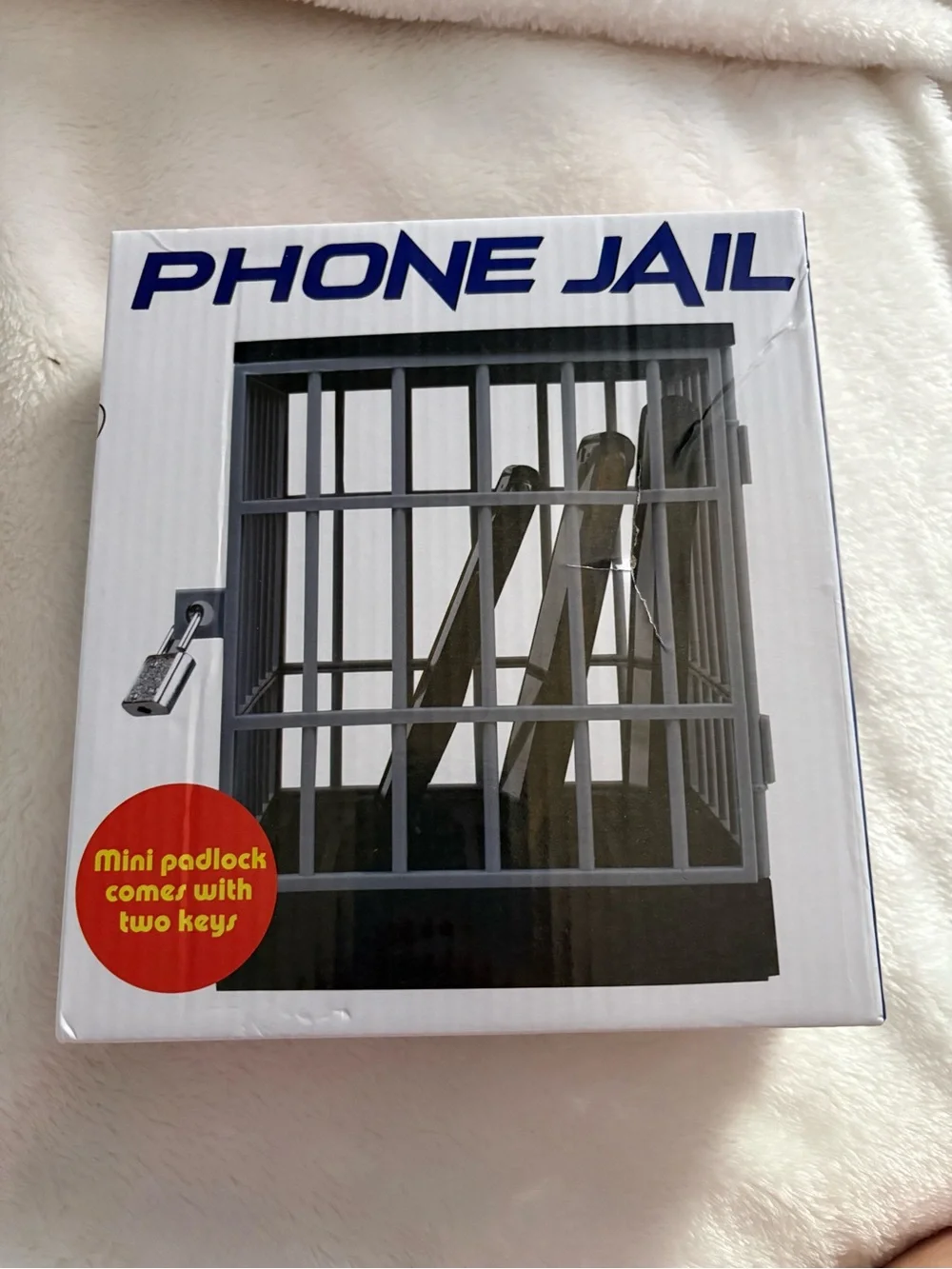 Phone Jail Mobile Locking Cage - Black